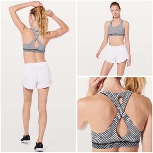 Lululemon Time To Sweat Bra * Monochromic White / Black* 🍋